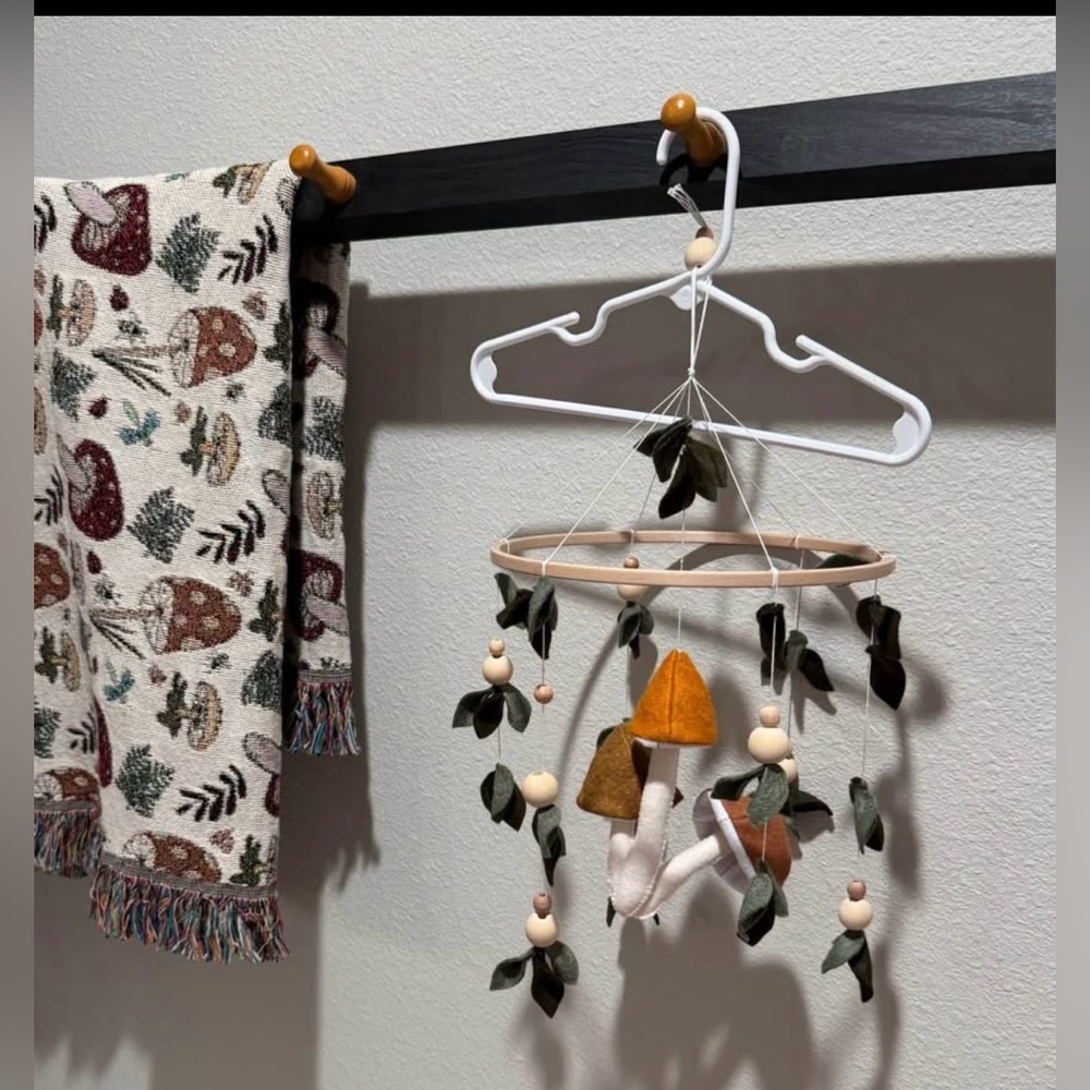 Mushroom Mobile Nursery Decor